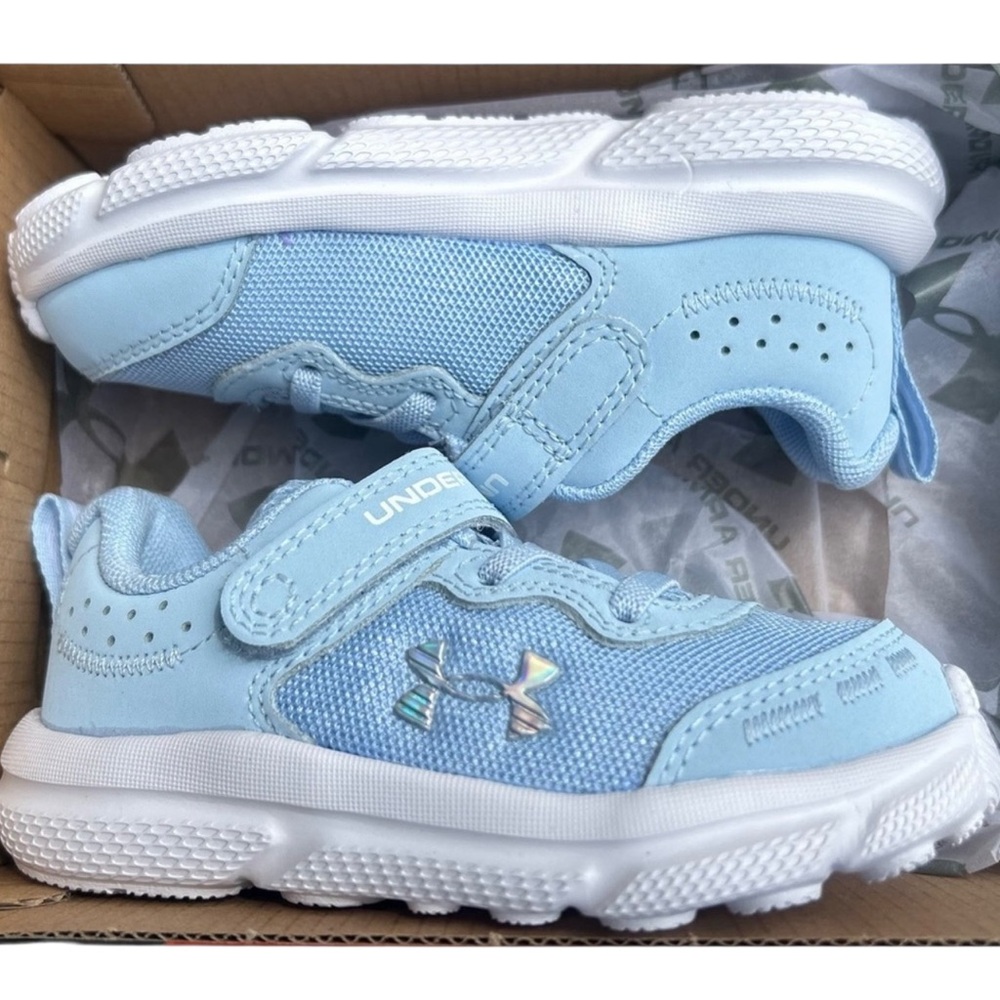 Under Armour Little girls Size 10 Blue GINF Assert Sneaker shoes New